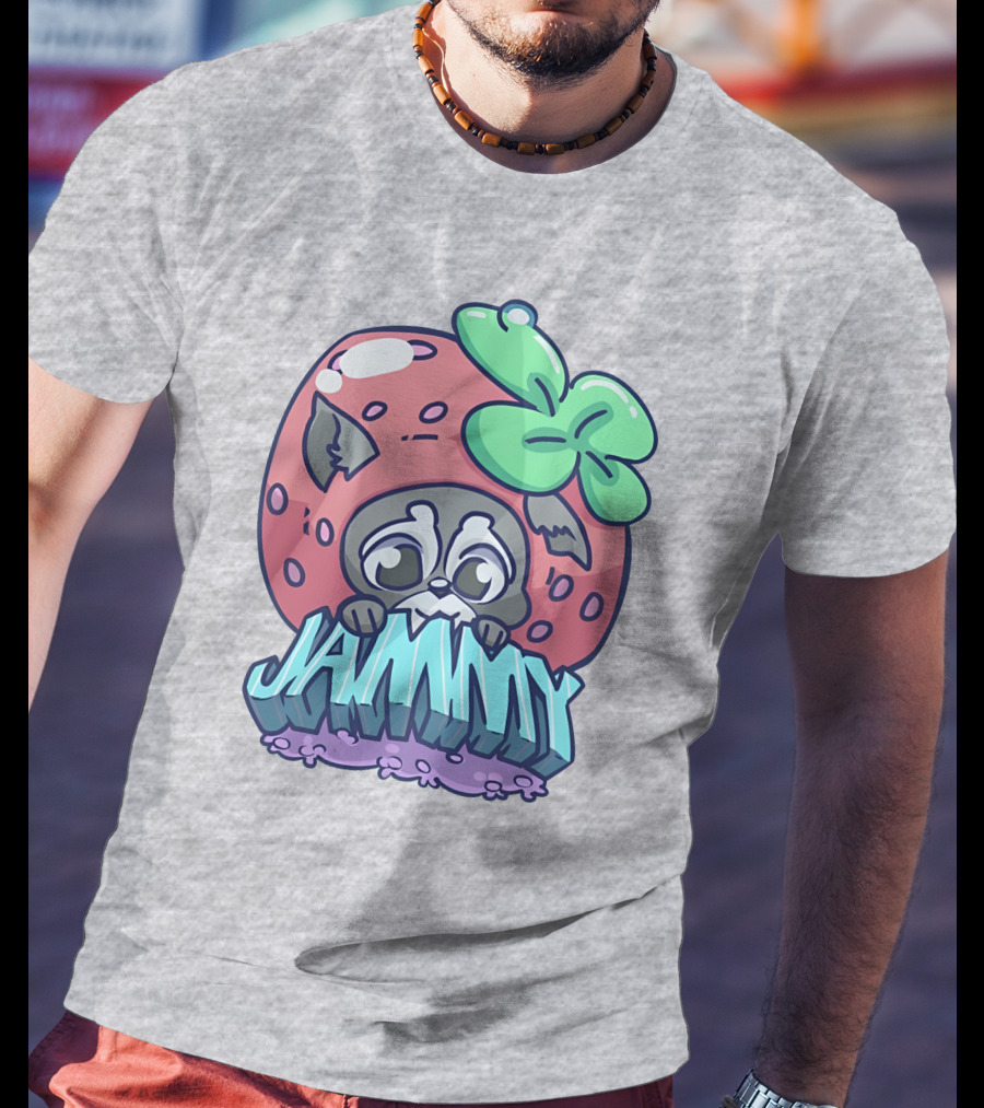 Jamplan Shop Jammin' Cute Strawberry Animal Jammy T-Shirt