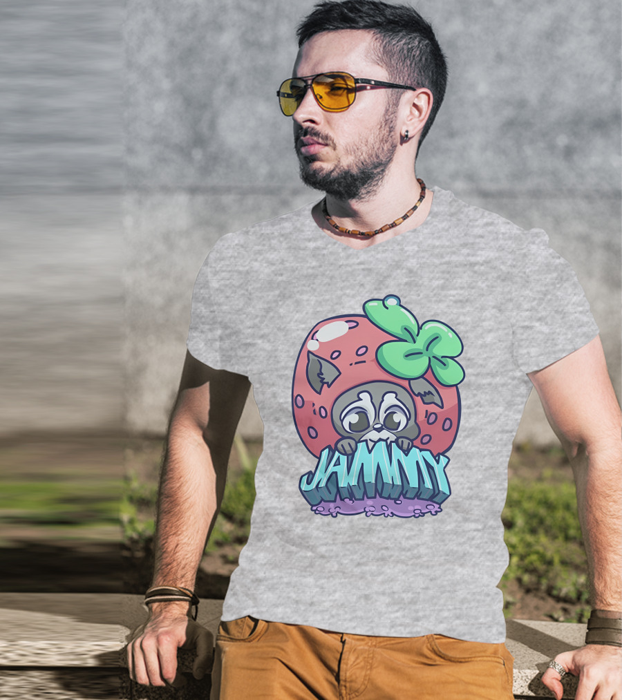 Jamplan Shop Jammin' Cute Strawberry Animal Jammy T-Shirt