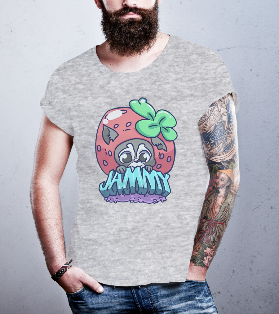 Jamplan Shop Jammin' Cute Strawberry Animal Jammy T-Shirt