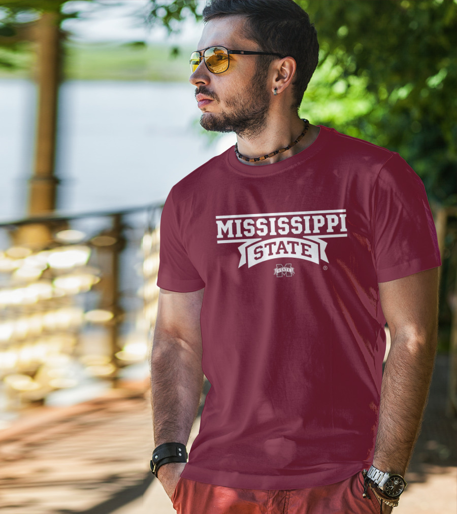 Mississippi State University Bulldogs M State Wordmark T-Shirt