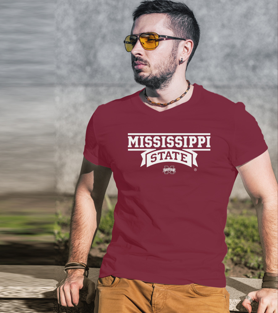 Mississippi State University Bulldogs M State Wordmark T-Shirt