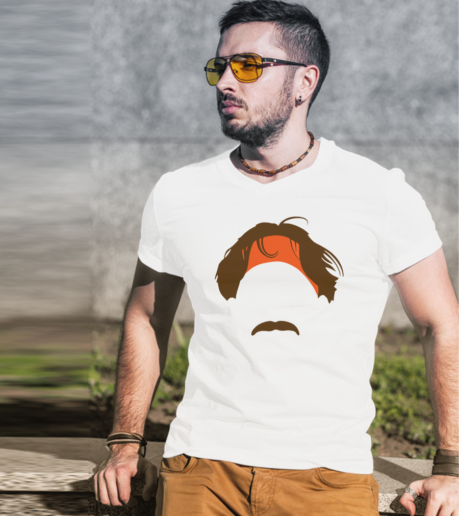 The Bvp Headband And Mustache T-Shirt