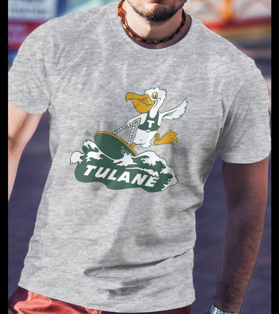 Vintage Tulane Surfing Pelican T-Shirt