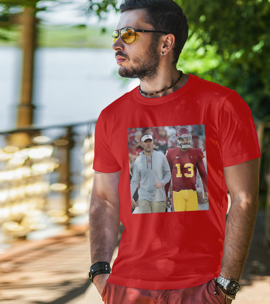 Caleb Williams And Spencer Rattler Oklahoma Football Showdown T-Shirt