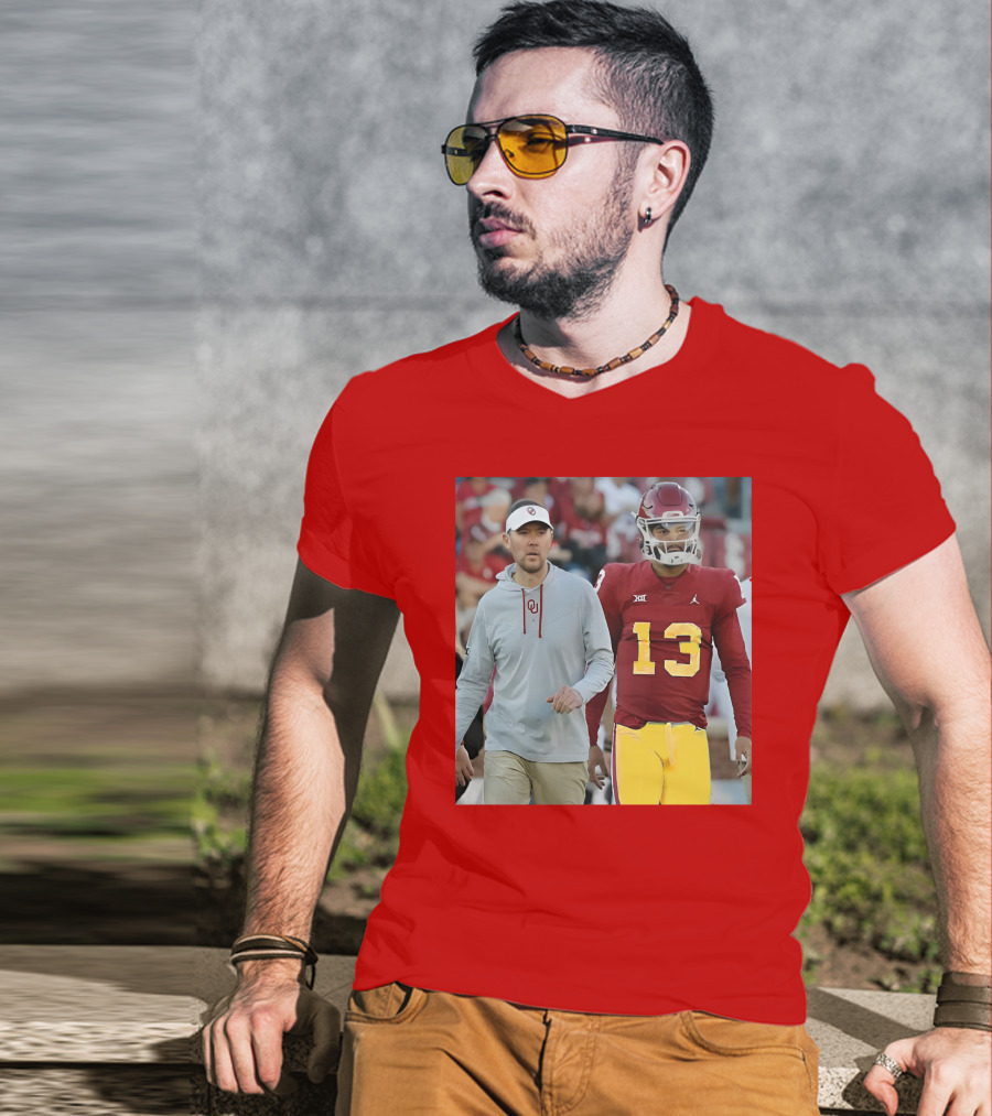 Caleb Williams And Spencer Rattler Oklahoma Football Showdown T-Shirt