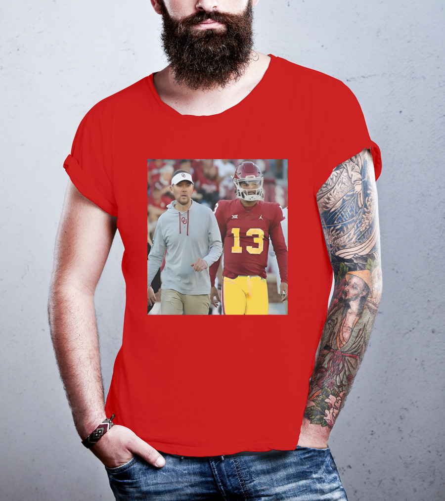 Caleb Williams And Spencer Rattler Oklahoma Football Showdown T-Shirt