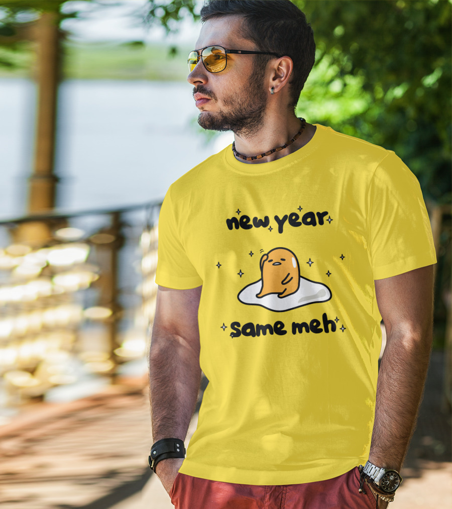 Gudetama New Year Same Meh Egg Character T-Shirt