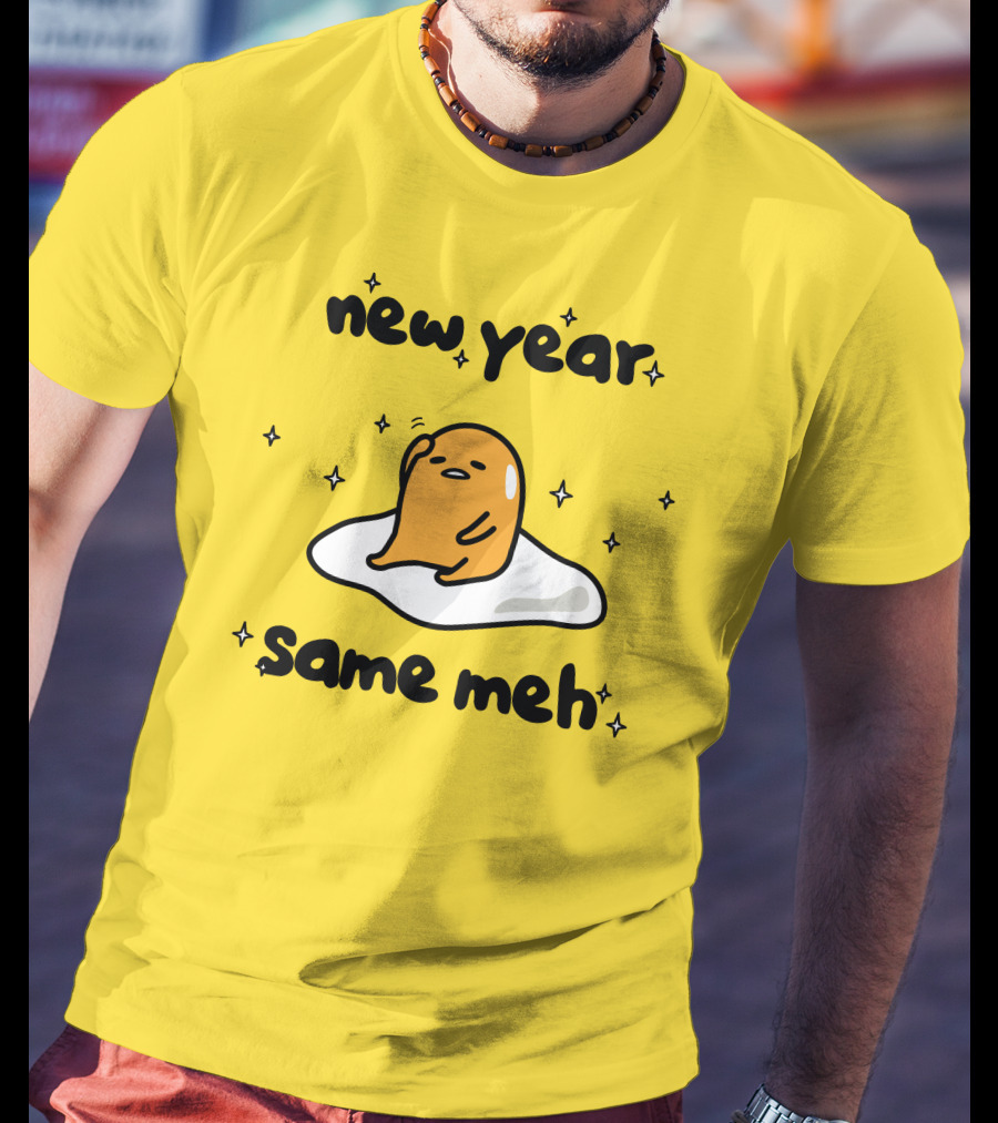 Gudetama New Year Same Meh Egg Character T-Shirt