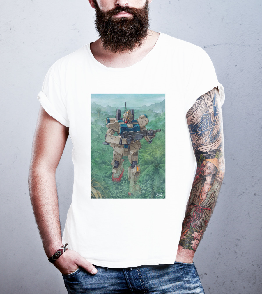 Mobile Suit Jungle Patrol Gundam Art By Hajime Katoki T-Shirt