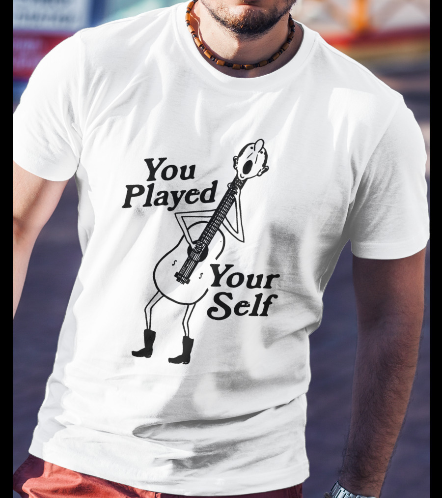 You Played Yourself Cartoon Guitar Character T-Shirt