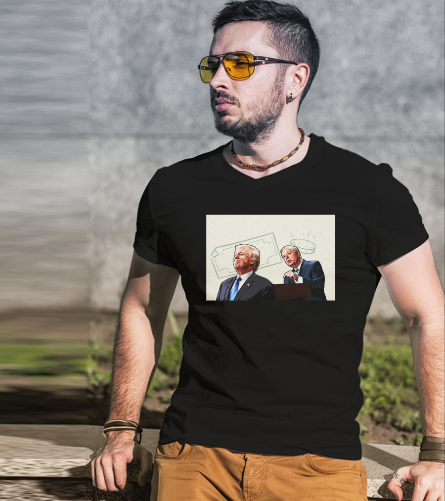 Lindsey Graham Pleads For Donations With Financial T-Shirt