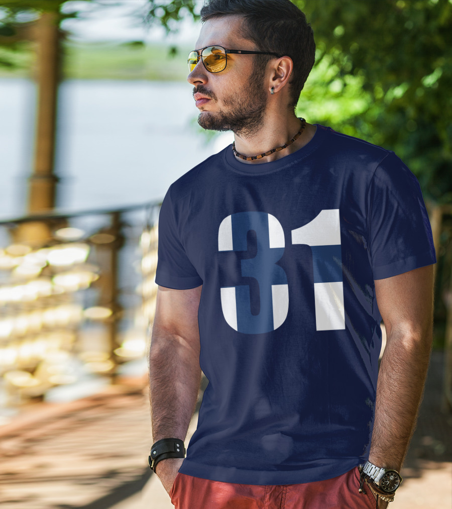 Nafo Finland 31 Finnish Flag Stripes T-Shirt