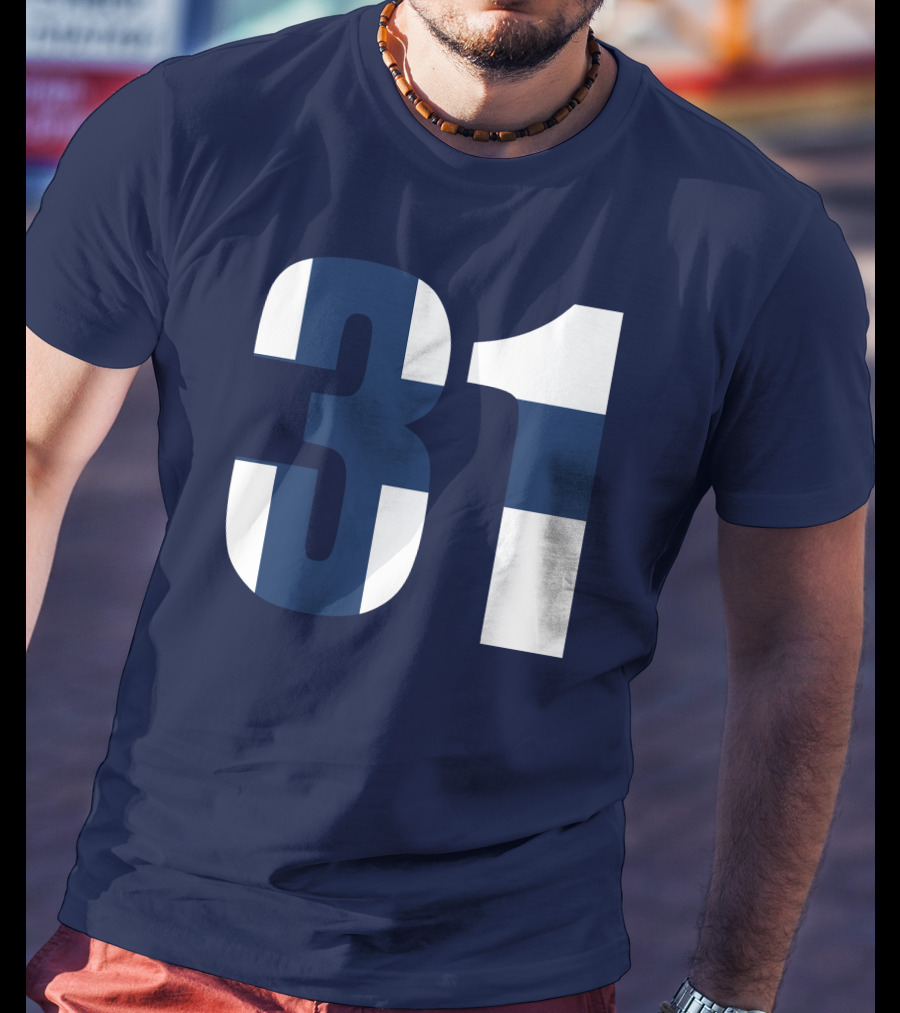 Nafo Finland 31 Finnish Flag Stripes T-Shirt