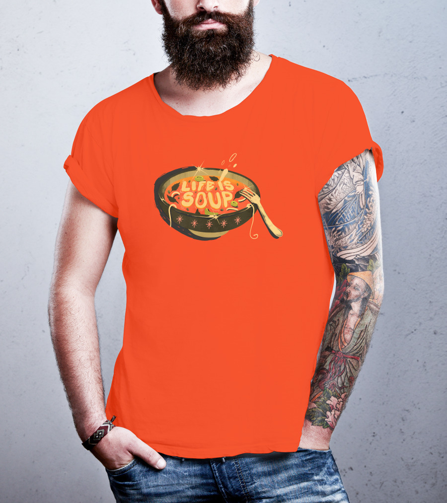 Galactixy Illustrations Life Is Soup Bowl T-Shirt