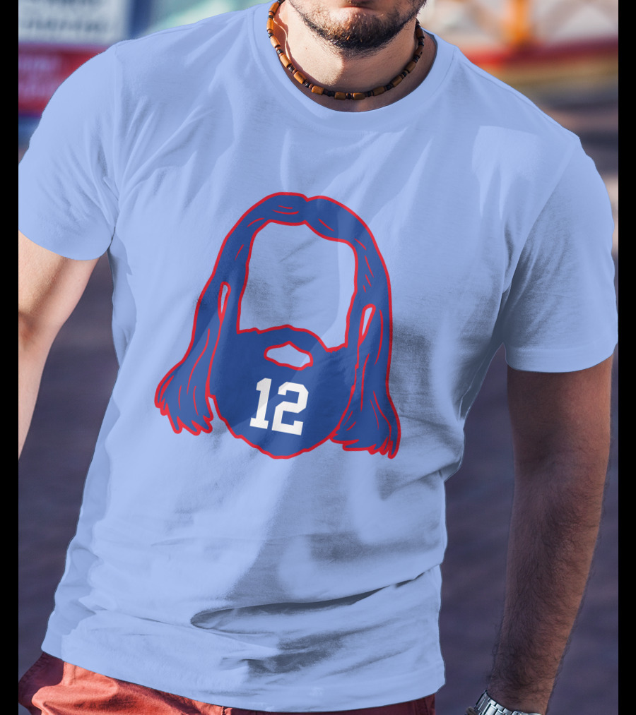 12 Blue Beard And Hair T-Shirt