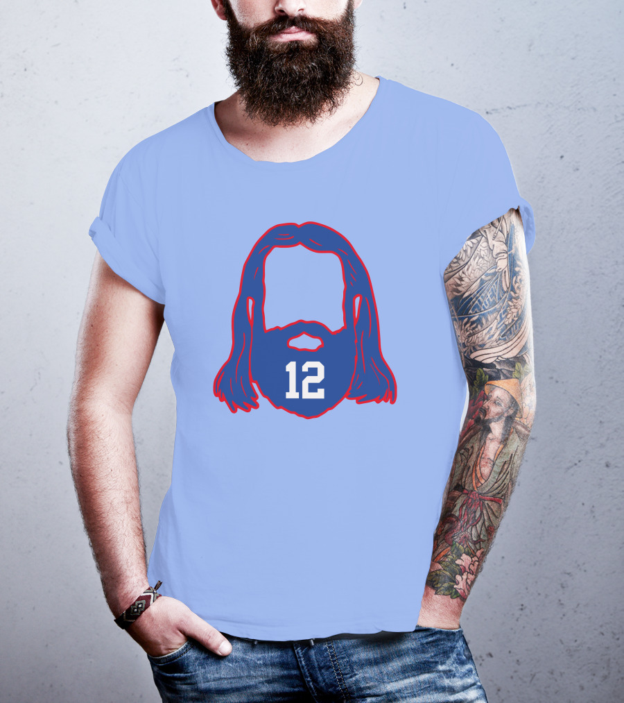 12 Blue Beard And Hair T-Shirt