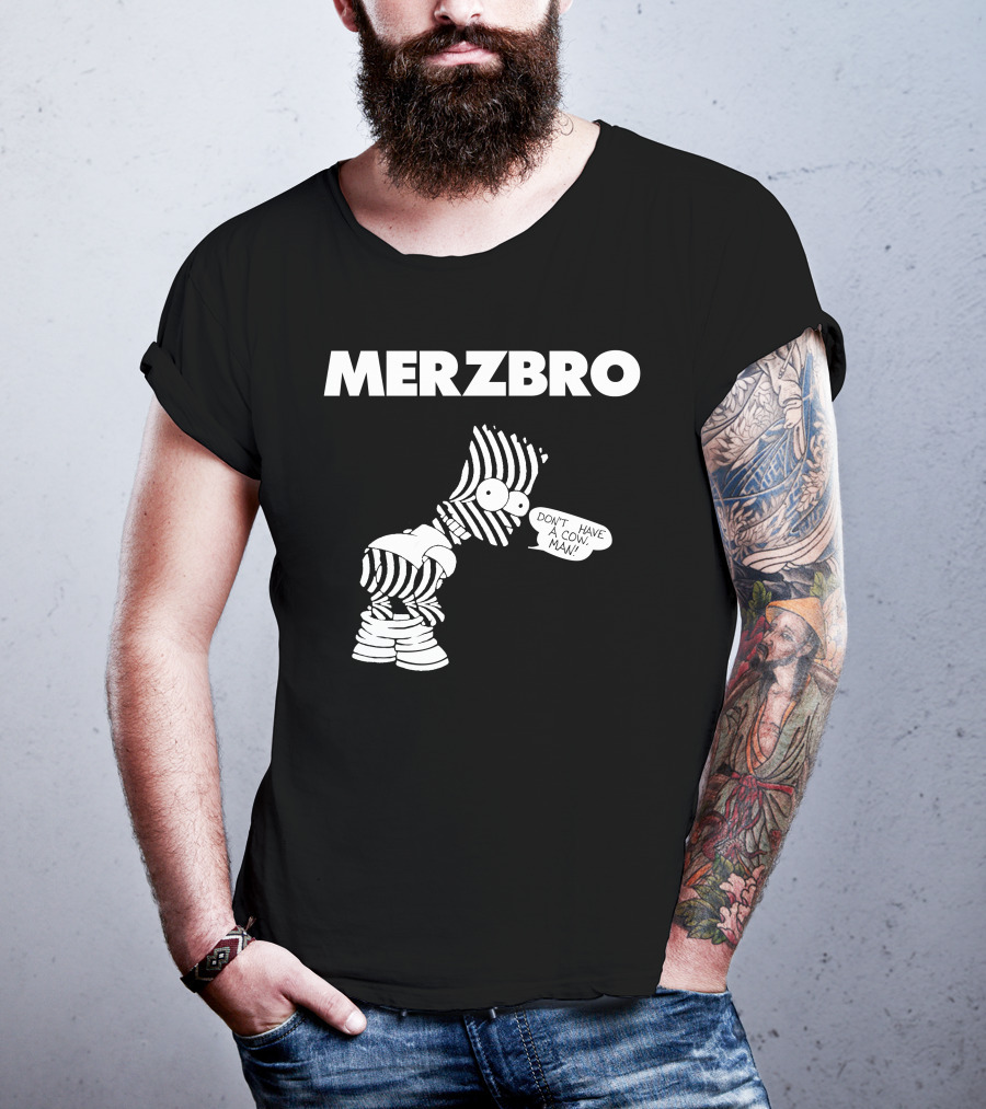 Merzbro Don't Have A Cow Man Bart Stripes T-Shirt
