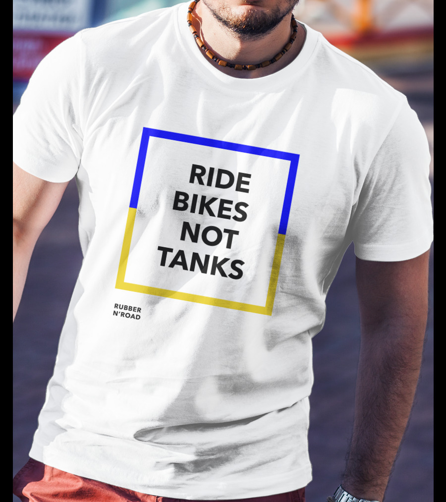 Ride Bikes Not Tanks Rubber N'road T-Shirt