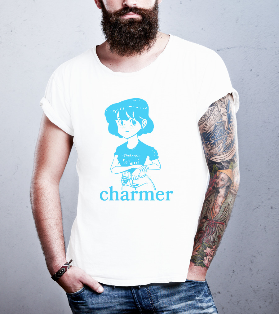 Charmer Merch Anime Girl Blue T-Shirt
