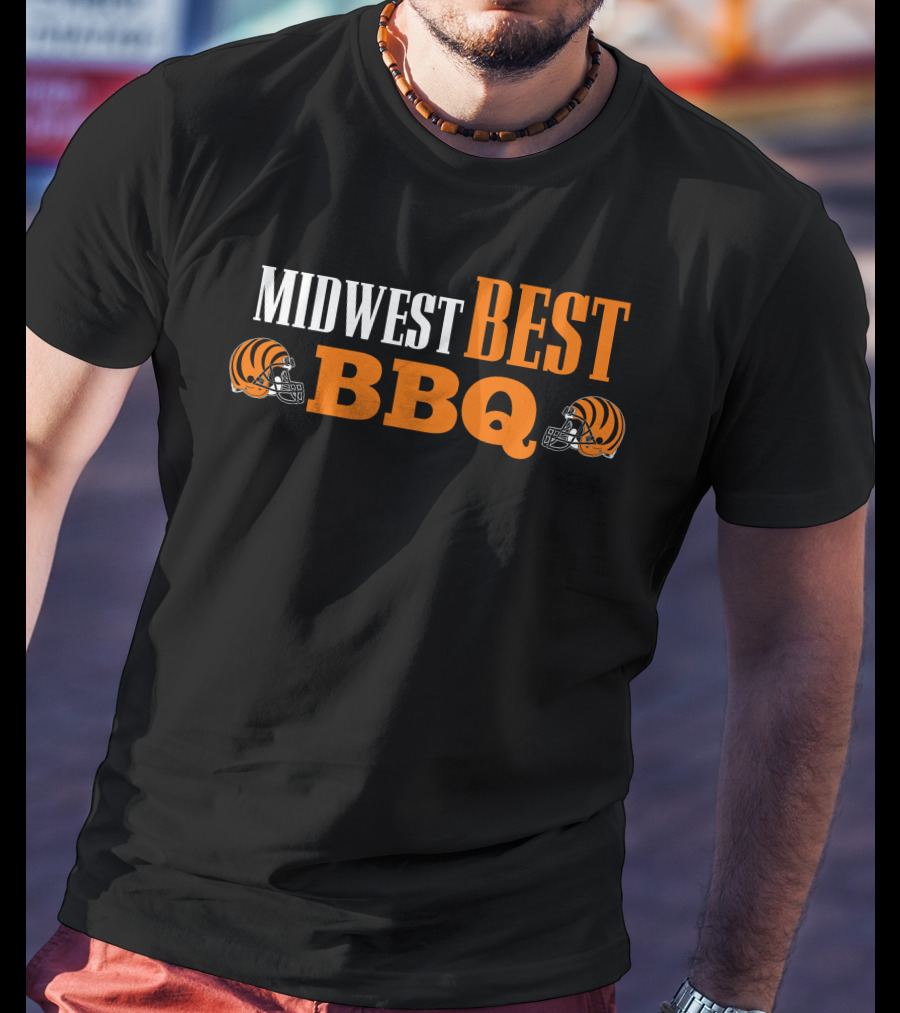 Midwest Best BBQ Bengals Football Helmets T-Shirt