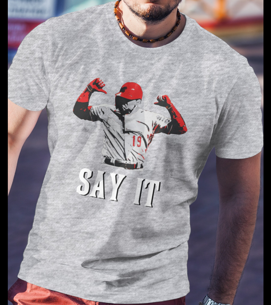 Say It Votto Still Bangs Baseball Tribute Iconic Player Number 19 T-Shirt