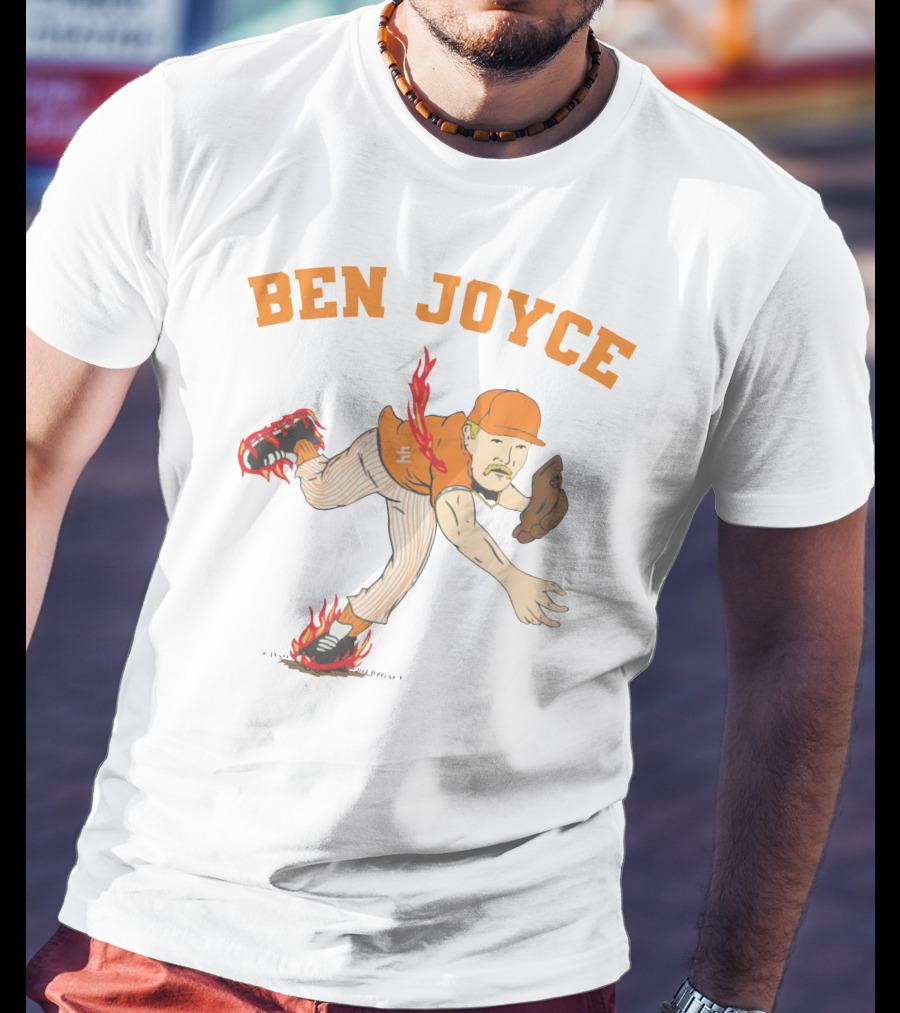Ben Joyce Flaming Baseball Pitcher Barstool U T-Shirt