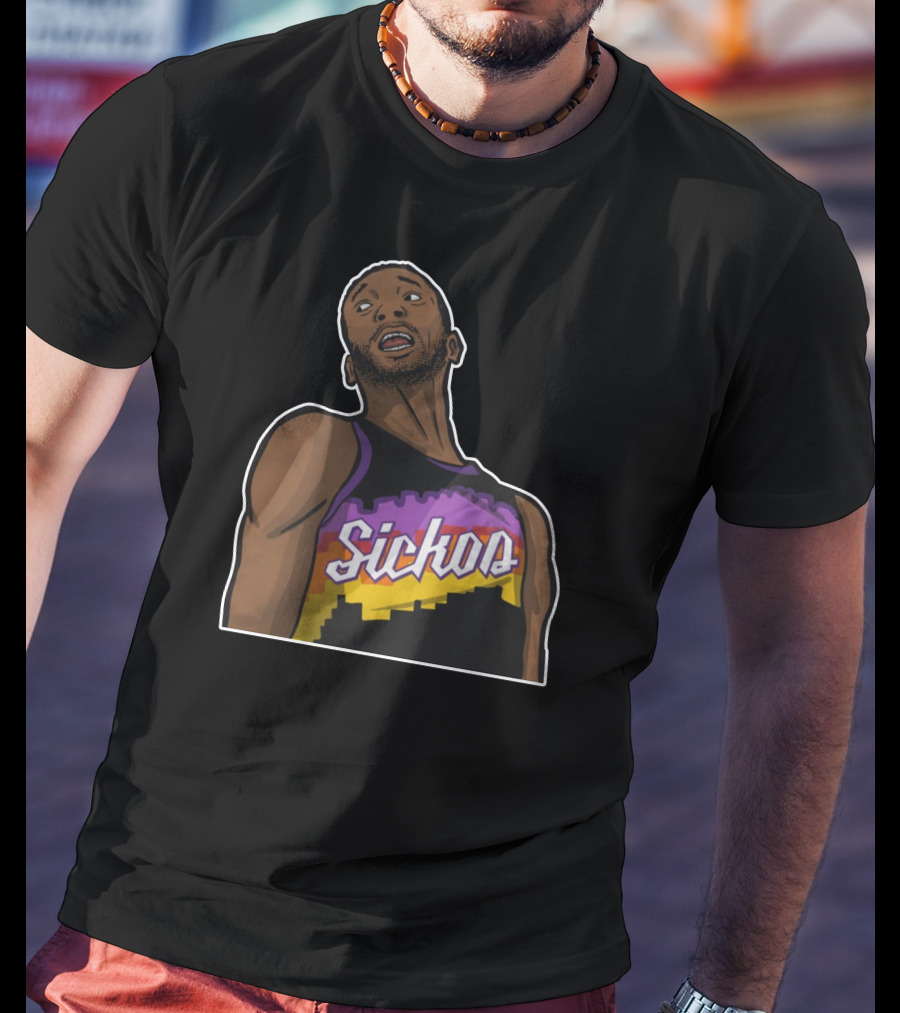 Sickos Retro Basketball Jersey Inspired Graphic T-Shirt
