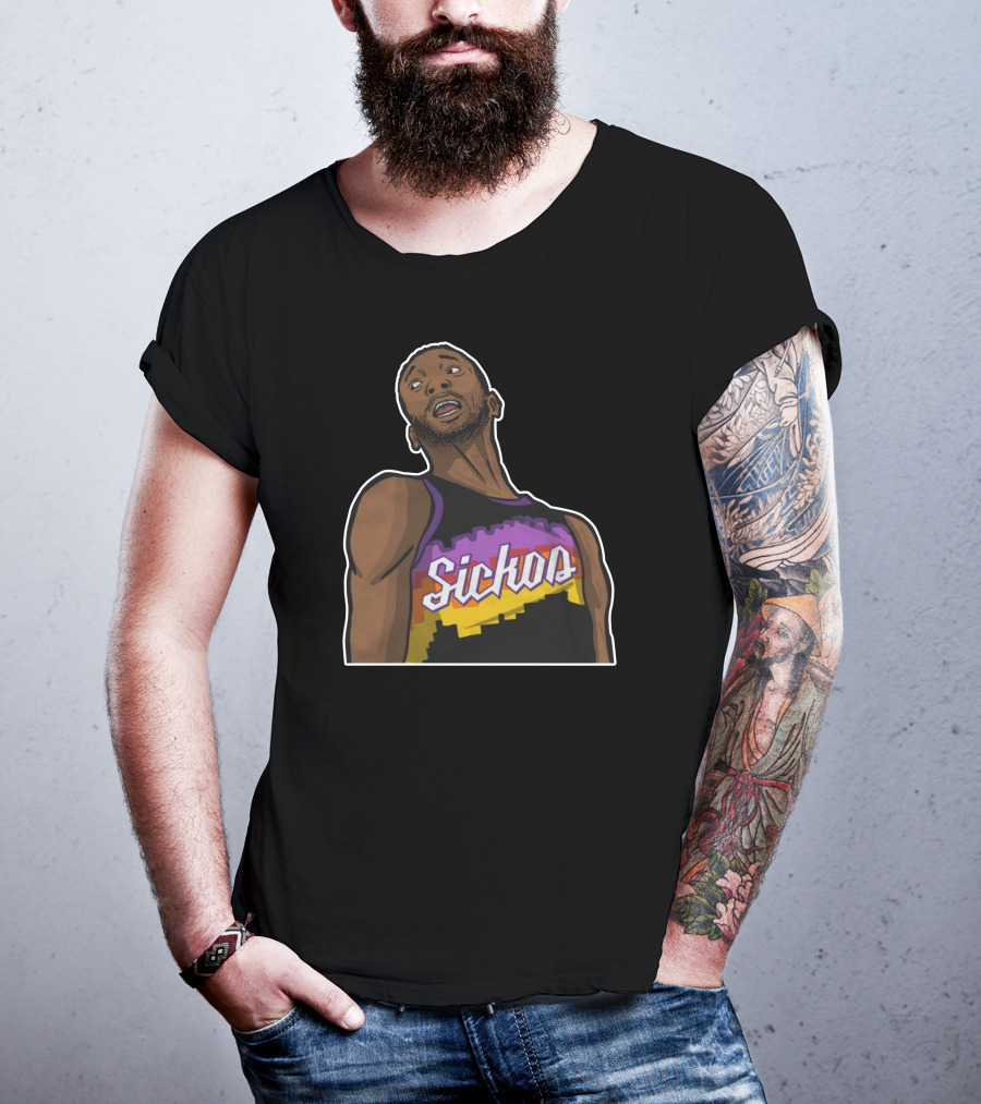 Sickos Retro Basketball Jersey Inspired Graphic T-Shirt