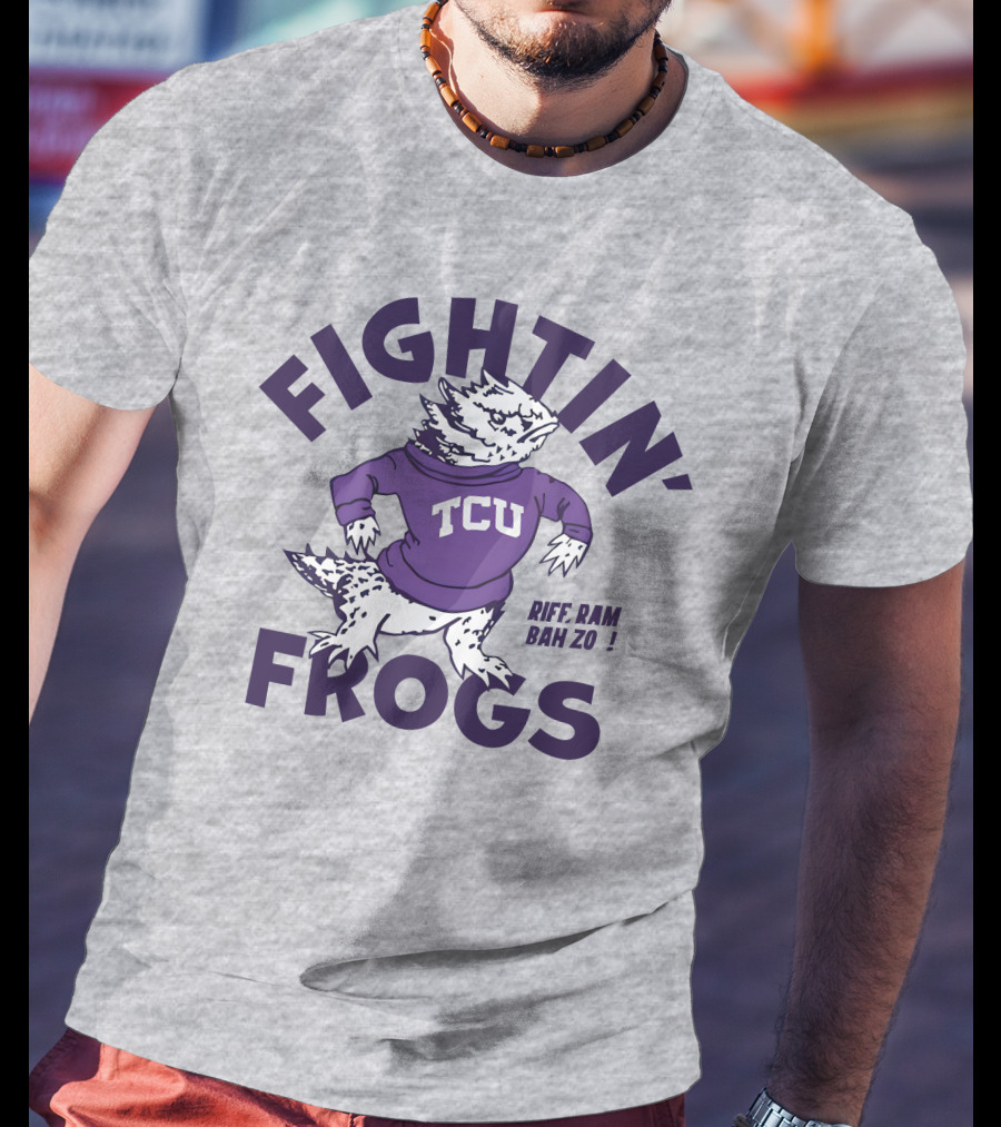 Fightin' Frogs TCU Riff Ram Bah Zo Vintage T-Shirt
