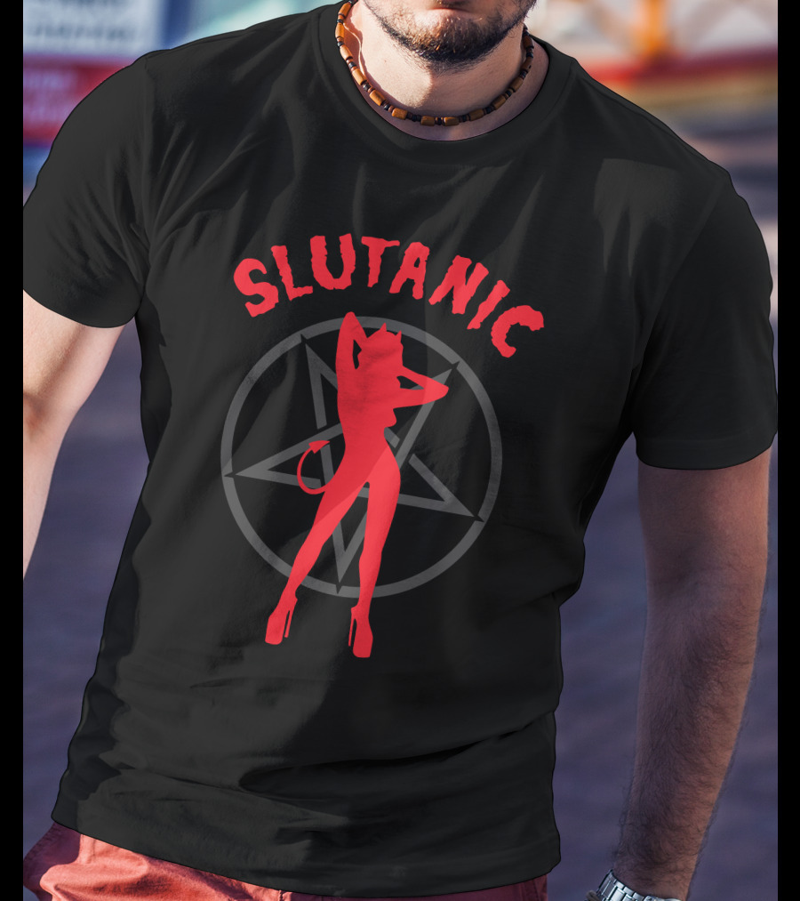 Shirtsthtgohard Shop Slutanic Devil Pentagram T-Shirt