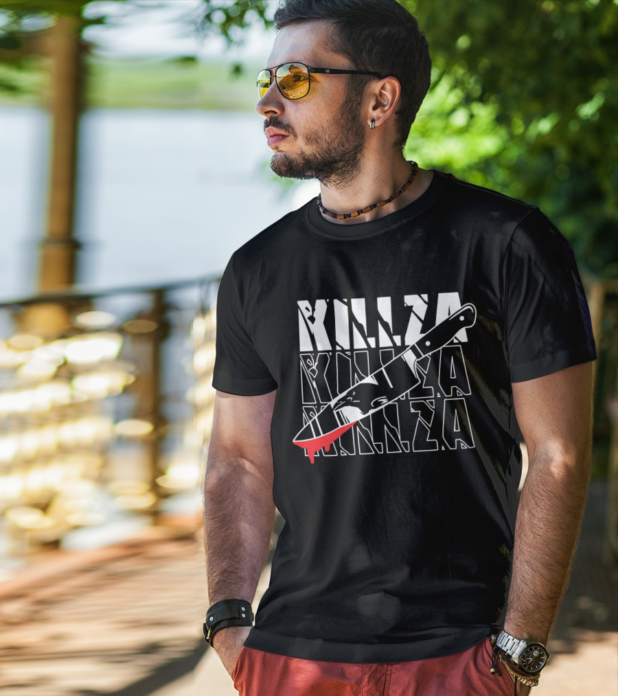 Ph1lza Merch Killza Blood Knife T-Shirt