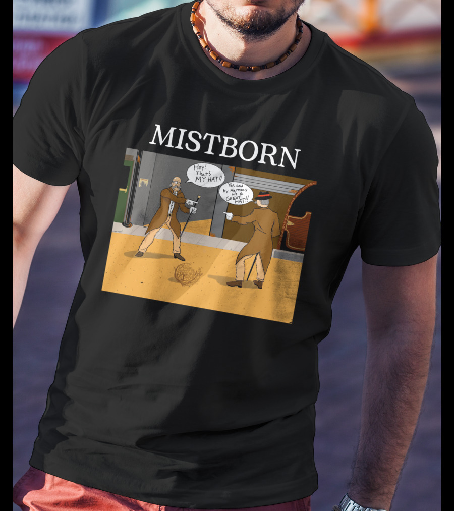 Mistborn Western Showdown With Hats And Duel T-Shirt