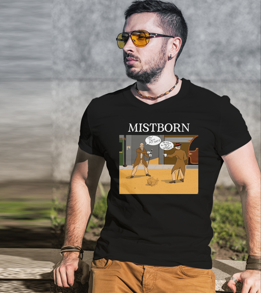 Mistborn Western Showdown With Hats And Duel T-Shirt