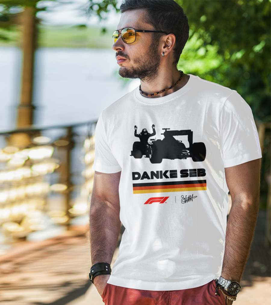 RunWithSeb Danke Seb F1 Formula One T-Shirt
