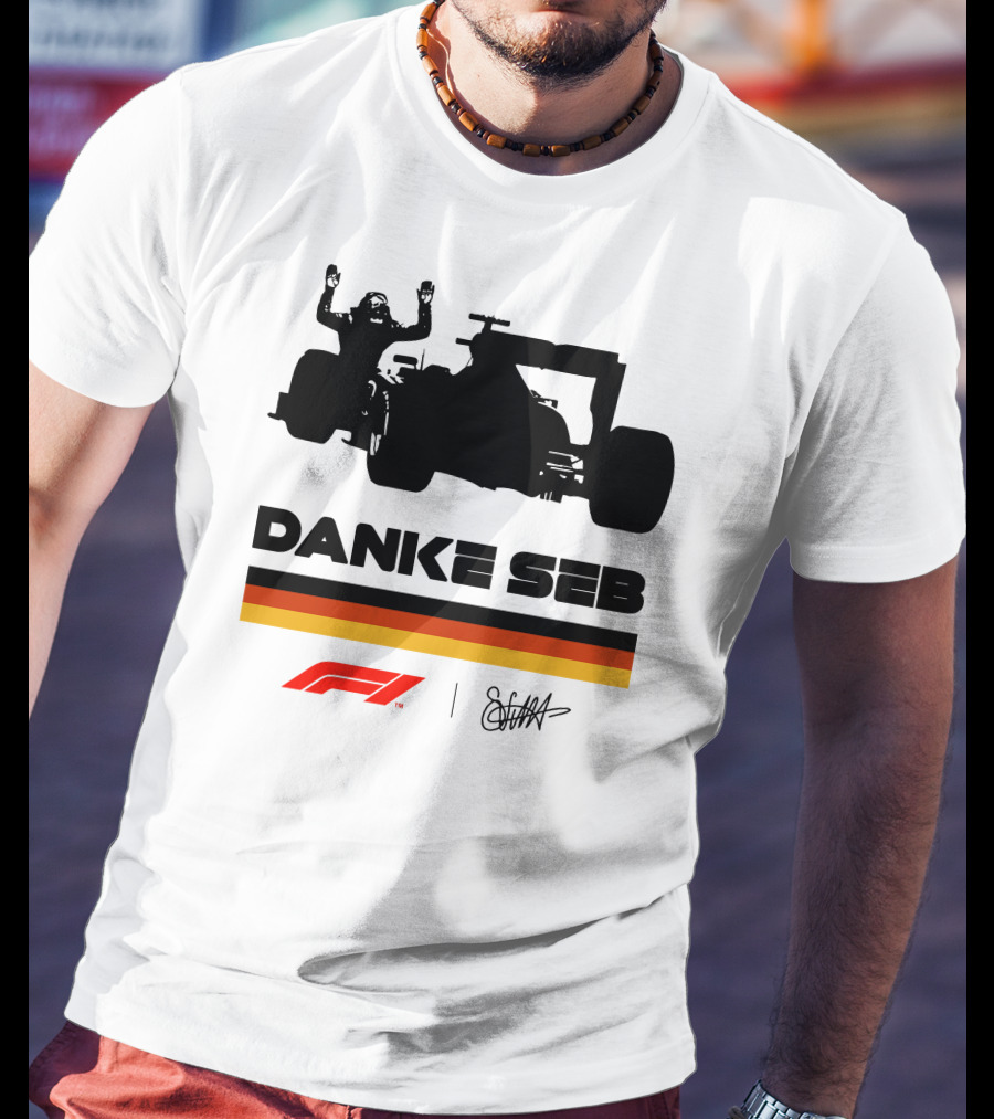RunWithSeb Danke Seb F1 Formula One T-Shirt