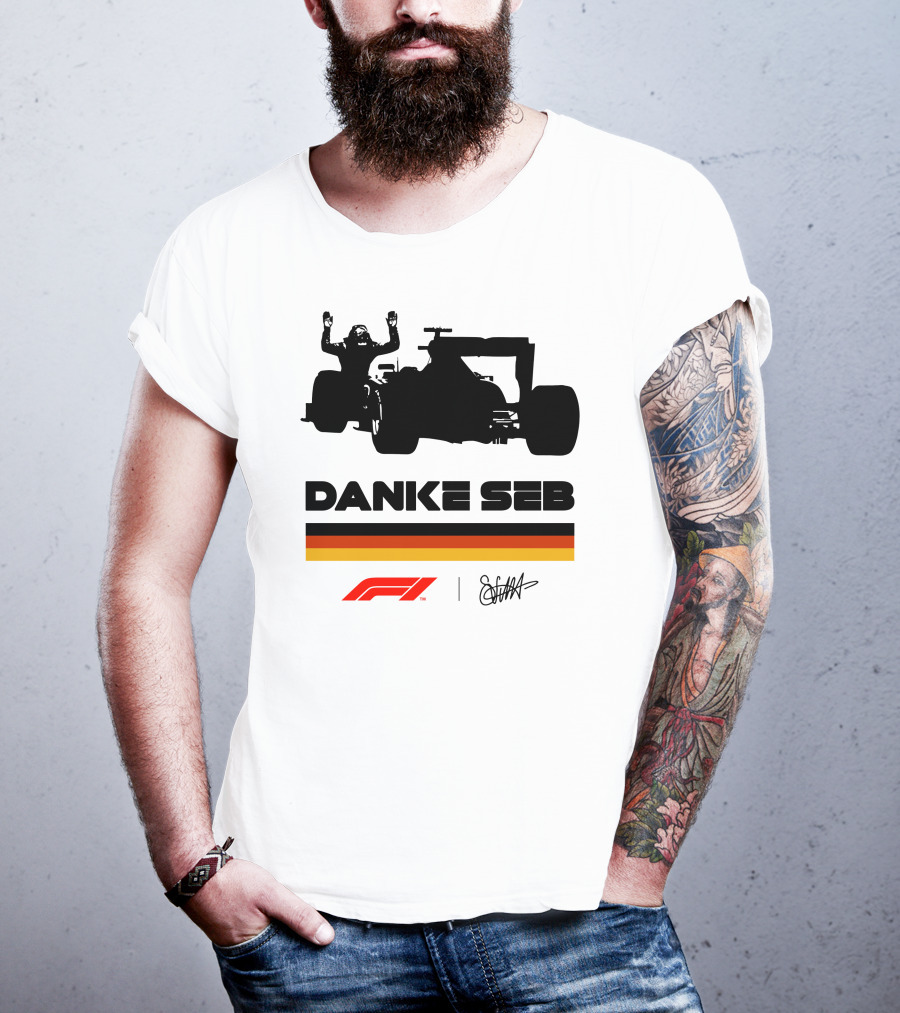 RunWithSeb Danke Seb F1 Formula One T-Shirt