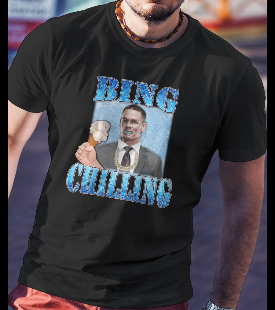 Hard Merch Bing Chilling Ice Cream Suit John Cena T-Shirt