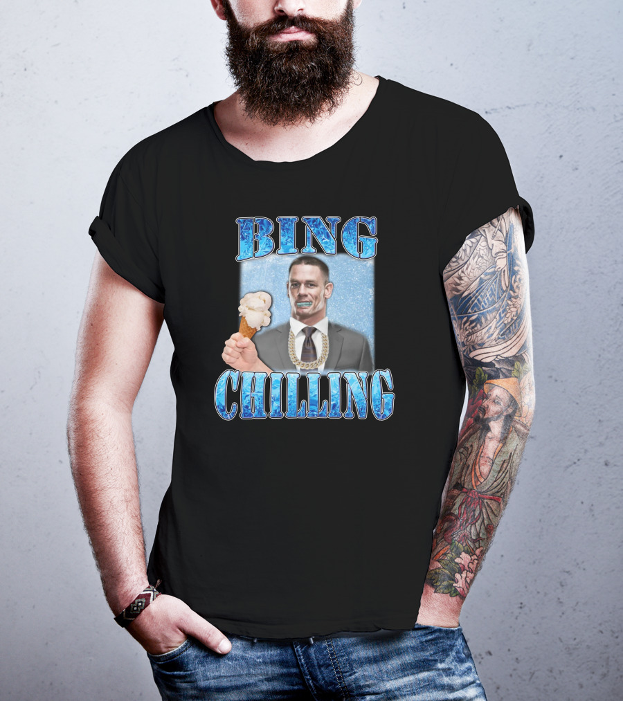 Hard Merch Bing Chilling Ice Cream Suit John Cena T-Shirt