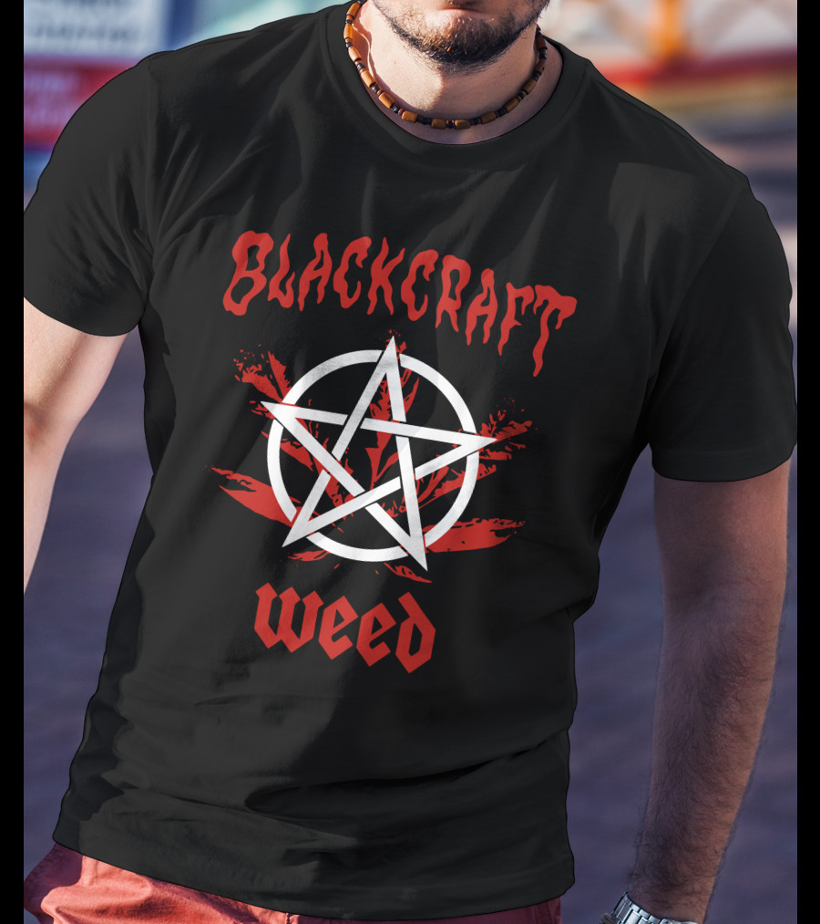Blackcraft Weed Pentagram Leaf T-Shirt