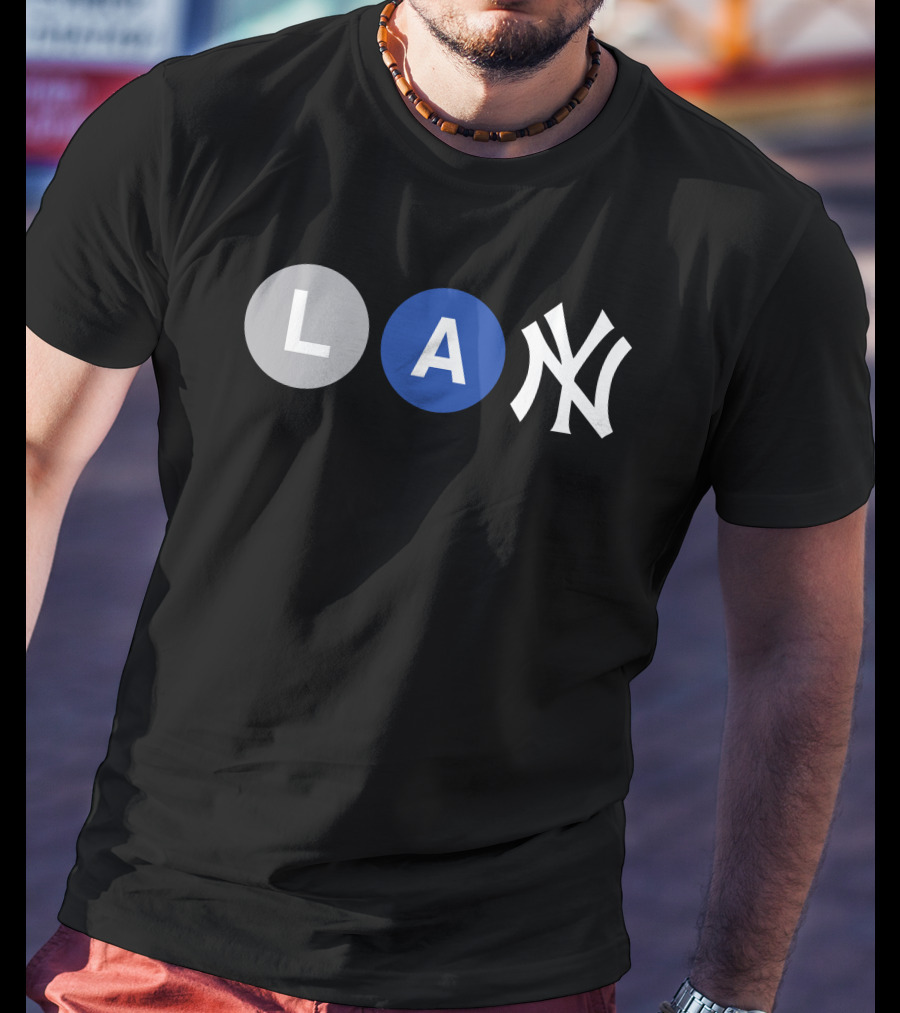 L-Train A-Train New York Yankees Iconic Subway Combination T-Shirt