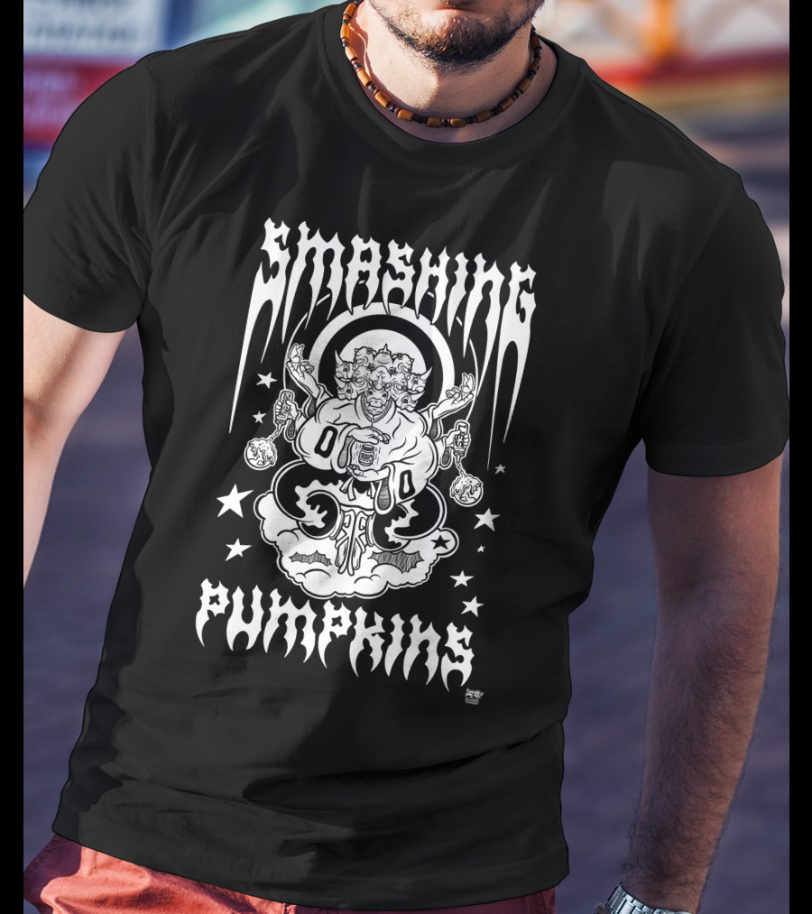 Smashing Pumpkins Rhinoceros Cloud Stars T-Shirt
