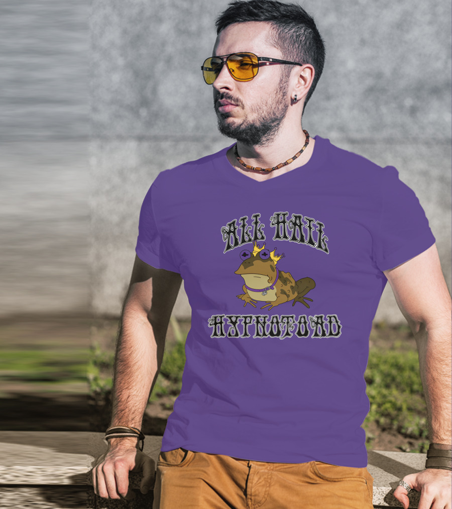 All Hail Hypnotoad Purple Crowned T-Shirt