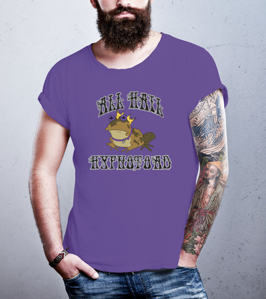 All Hail Hypnotoad Purple Crowned T-Shirt