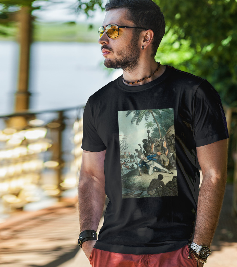 Hawaiians Killed Captain Cook Historic Encounter T-Shirt