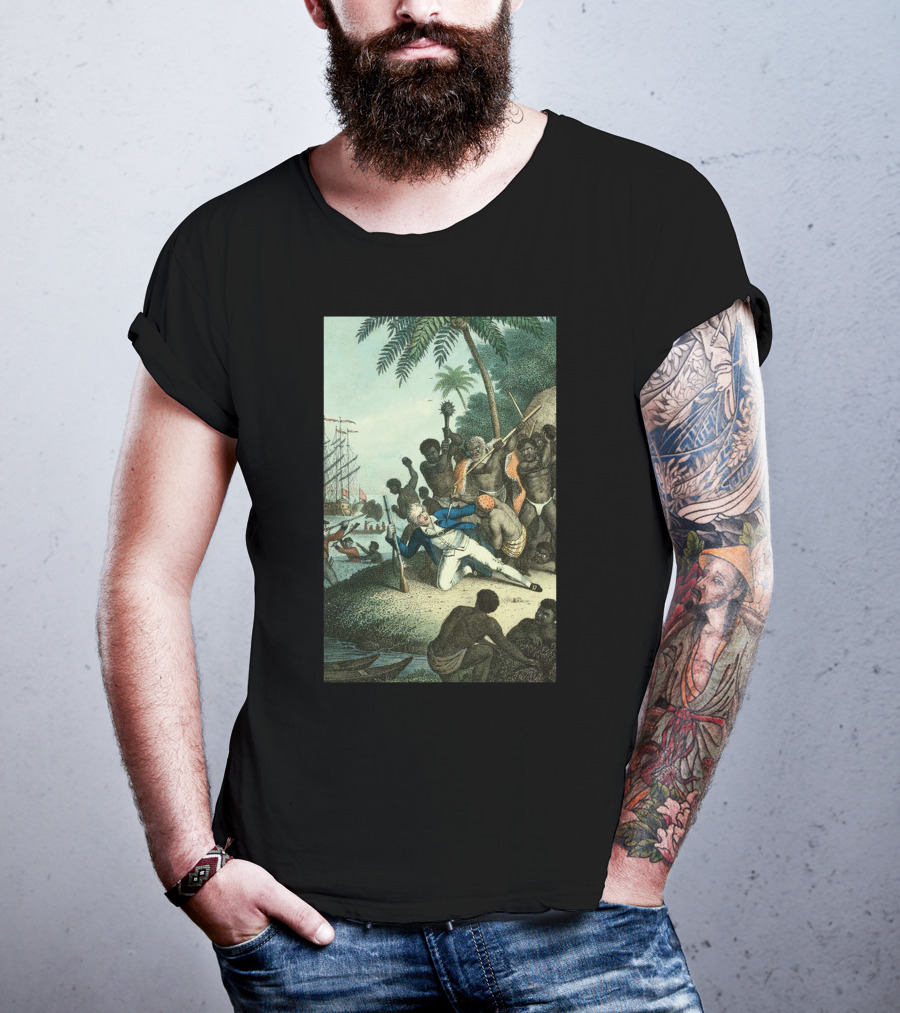Hawaiians Killed Captain Cook Historic Encounter T-Shirt