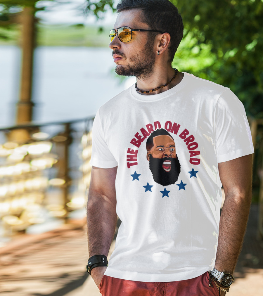 The Beard On Broad Stars James Harden T-Shirt