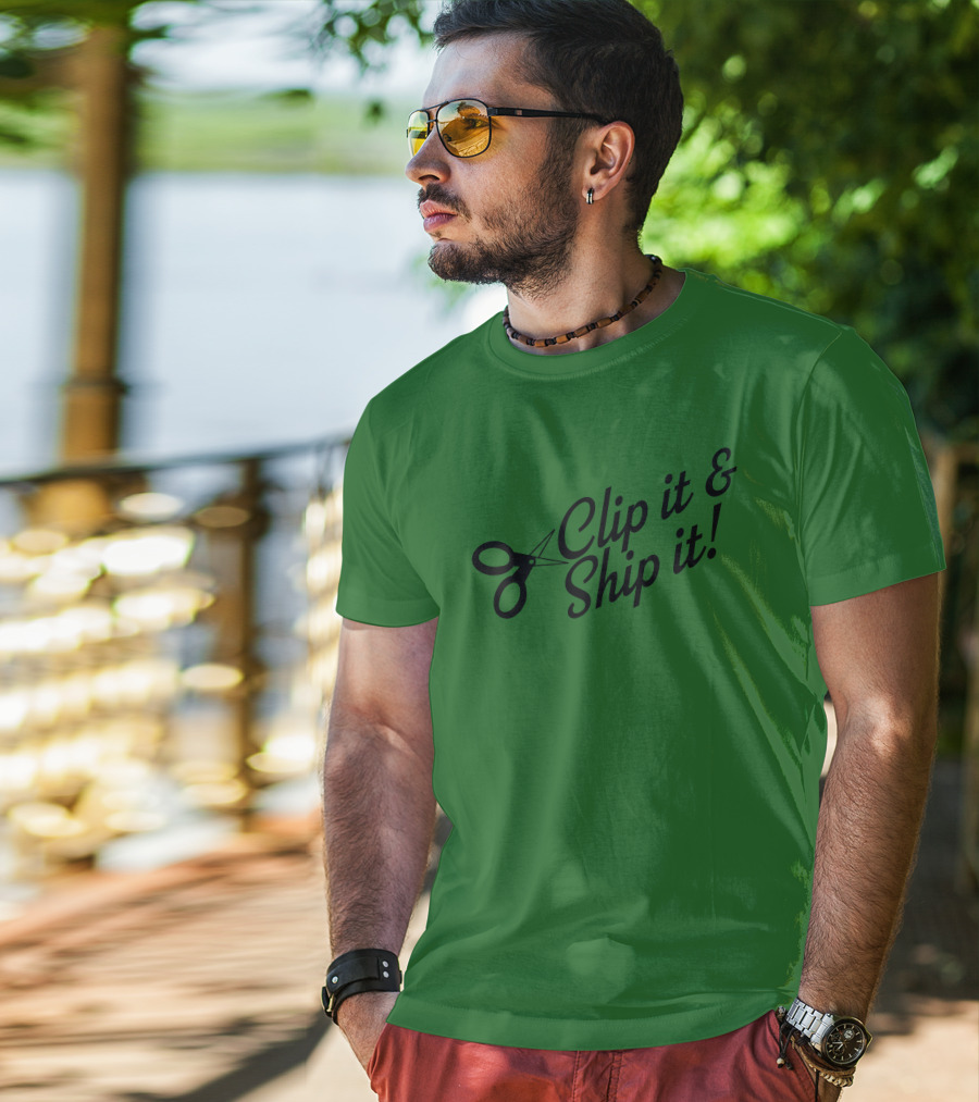 Bringdanoyz Clip It And Ship It Scissors T-Shirt