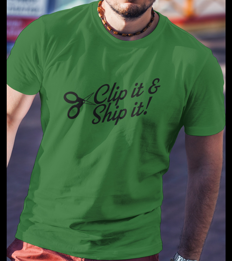 Bringdanoyz Clip It And Ship It Scissors T-Shirt