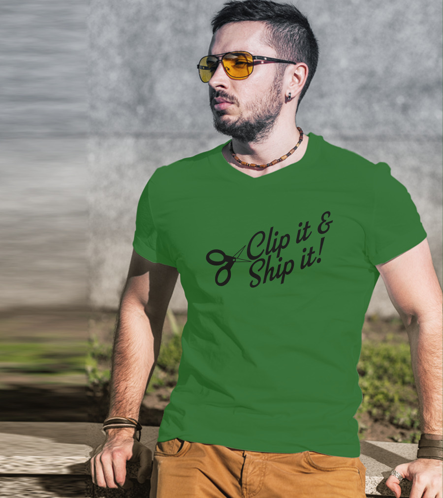 Bringdanoyz Clip It And Ship It Scissors T-Shirt