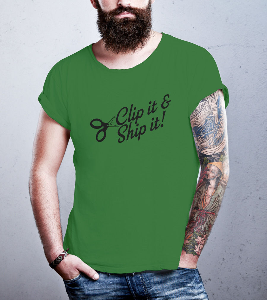 Bringdanoyz Clip It And Ship It Scissors T-Shirt